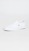 Vans Classic Slip-on Platform Triple White Sneakers In True White/white
