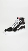 Vans Ua Sk8 High Top Sneakers Black/black/white In Black/black/white