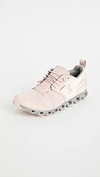 On Women's Cloud Waterproof Low-top Running Sneakers In Rose/lunar