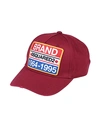 Dsquared2 Hats In Red
