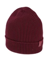 GIORGIO ARMANI GIORGIO ARMANI MAN HAT BURGUNDY SIZE M COTTON, LAMBSKIN,46738829TN 5