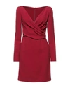 Dolce & Gabbana Short Dresses In Brick Red