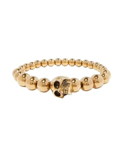 Alexander Mcqueen Bracelets In Gold