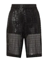 We11 Done Woman Shorts & Bermuda Shorts Black Size M Polyester In Black
