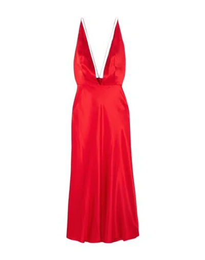 Materiel Midi Dresses In Red