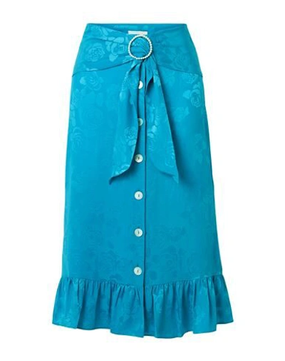 Art Dealer Midi Skirts In Blue