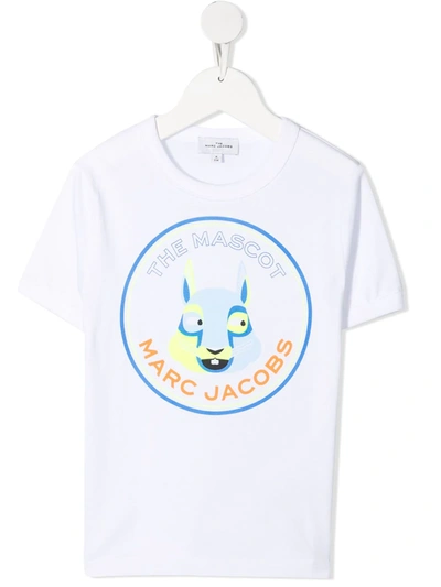 Marc Jacobs Kids' Logo-print Organic Cotton T-shirt In White
