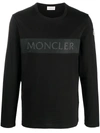 MONCLER PERFORATED LOGO LONG-SLEEVE TOP