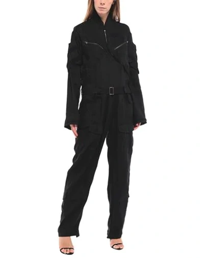 Tre By Natalie Ratabesi Woman Jumpsuit Black Size 6 Linen, Cupro