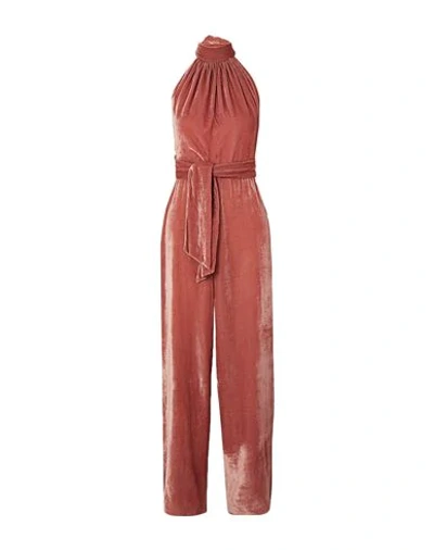 Harmur Woman Jumpsuit Pastel Pink Size S Viscose, Silk