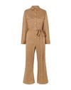 MAGGIE MARILYN MAGGIE MARILYN WOMAN JUMPSUIT CAMEL SIZE 10 COTTON, POLYESTER