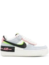 Nike Women's Air Force 1 Shadow Suede Accent Layered Low Top Sneakers In White