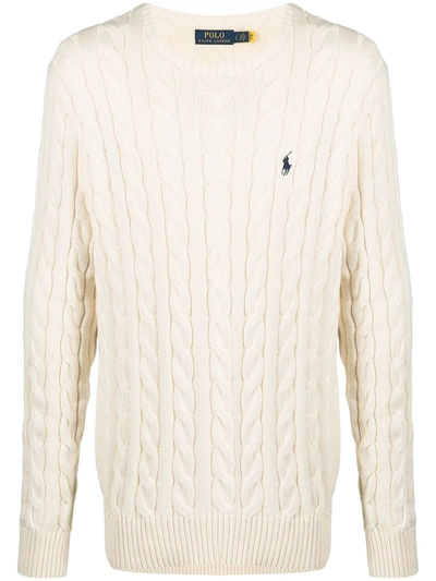 Polo Ralph Lauren Cable-knit Wool-cashmere Sweater In Andover Cream