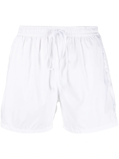 Fedeli Logo-print Swim Shorts In Bianco