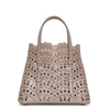 ALAÏA MINA 20 TOURTERELLE TOTE BAG