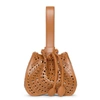 ALAÏA ROSE MARIE 16 TAN CLAIR BRACELET BAG