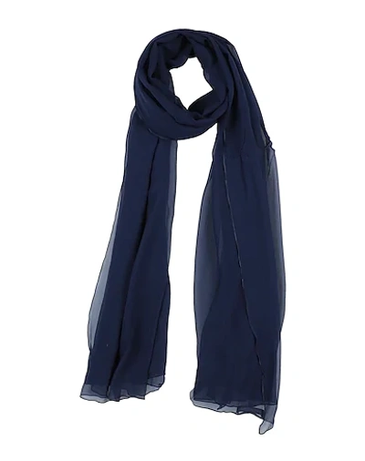 Alberta Ferretti Scarves In Dark Blue