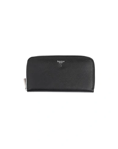 Serapian Wallets In Black