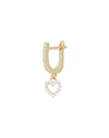 GALLERIA ARMADORO GALLERIA ARMADORO HANGING HEART WOMAN SINGLE EARRING GOLD SIZE - 925/1000 SILVER, 18KT GOLD-PLATED,50252216EB 1
