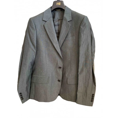 Pre-owned Class Cavalli Wool Suit In Grey