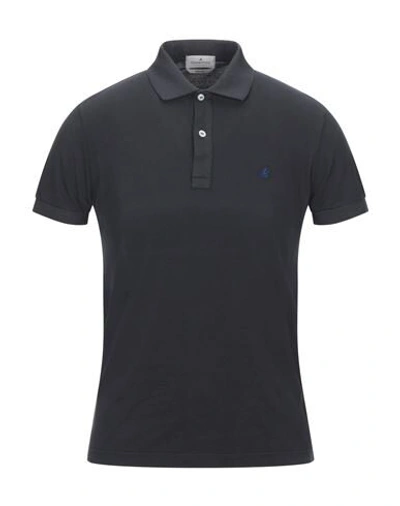 Brooksfield Polo Shirts In Black