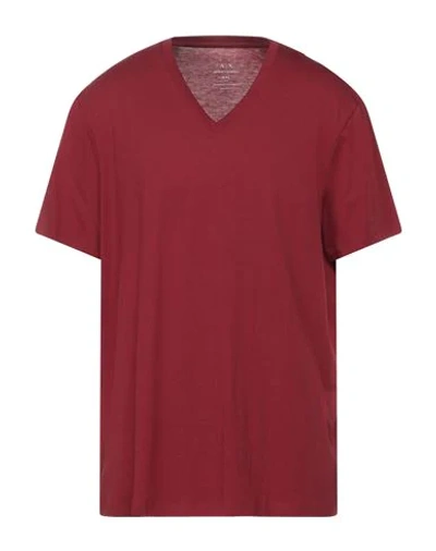 Armani Exchange T-shirt In Brick Red