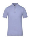 Giorgio Armani Polo Shirt In Slate Blue