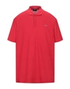 Paul & Shark Polo Shirts In Red