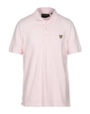 Lyle & Scott Polo Shirts In Light Pink