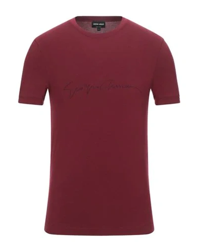 Giorgio Armani T-shirts In Red