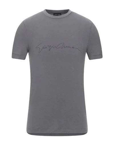 Giorgio Armani T-shirts In Grey