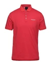 Armani Exchange Polo Shirts In Red