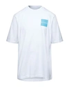 Outhere Men's Short Sleeve T-shirt Crew Neckline Jumper  Lunar In White