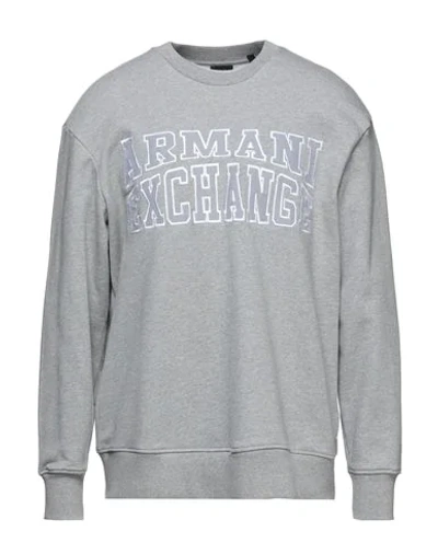 Armani Exchange Sweatshirts In Light Grey