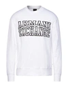Armani Exchange Sweatshirts In White