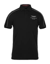 Aston Martin Racing By Hackett Polo Shirts In Black