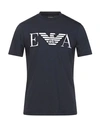 Emporio Armani T-shirts In Blue