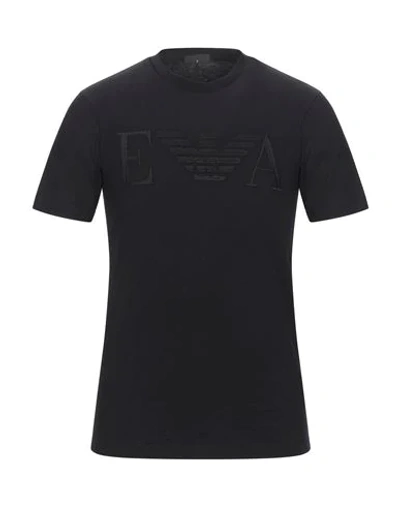 Emporio Armani T-shirts In Black