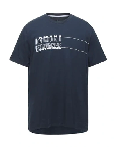 Armani Exchange T-shirts In Dark Blue