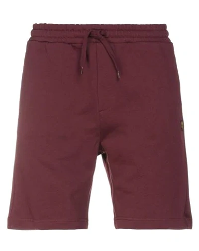 Lyle & Scott Man Shorts & Bermuda Shorts Burgundy Size Xs Cotton In Red