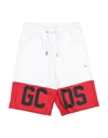 Gcds Mini Kids' Bermuda In White