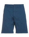 Department 5 Man Shorts & Bermuda Shorts Blue Size 29 Cotton, Elastane