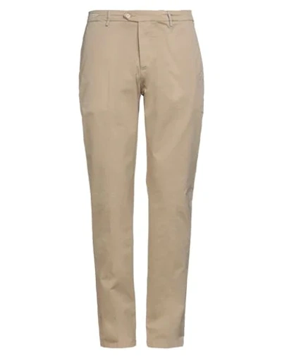 Oaks Man Pants Beige Size 35 Cotton, Elastane