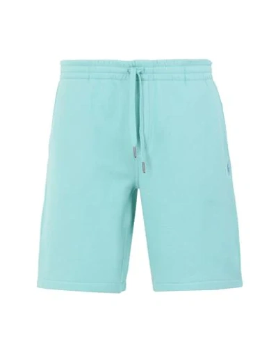 Polo Ralph Lauren Man Shorts & Bermuda Shorts Light Green Size M Cotton, Polyester