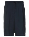 Giorgio Armani Man Shorts & Bermuda Shorts Midnight Blue Size 32 Cupro In Blue