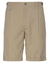Paolo Pecora Man Shorts & Bermuda Shorts Khaki Size 30 Cotton, Elastane In Beige