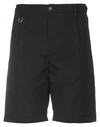 Paolo Pecora Man Shorts & Bermuda Shorts Black Size 30 Cotton, Elastane