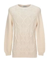 Alpha Studio Sweaters In Beige