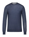 Giorgio Armani Sweaters In Dark Blue