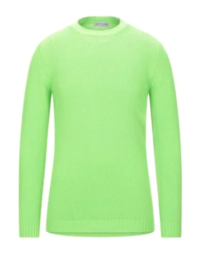 Daniele Alessandrini Homme Sweaters In Light Green
